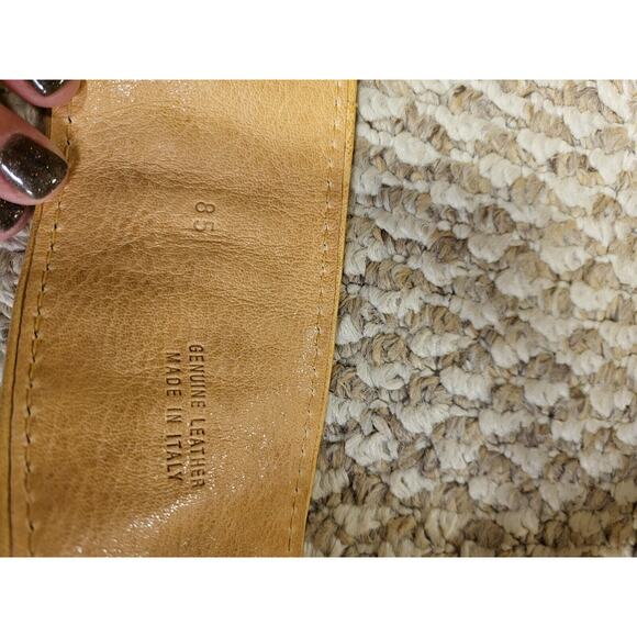 Ermanno Scervino Snake Skin Genuine Leather Belt Made In Italy Size 85 New